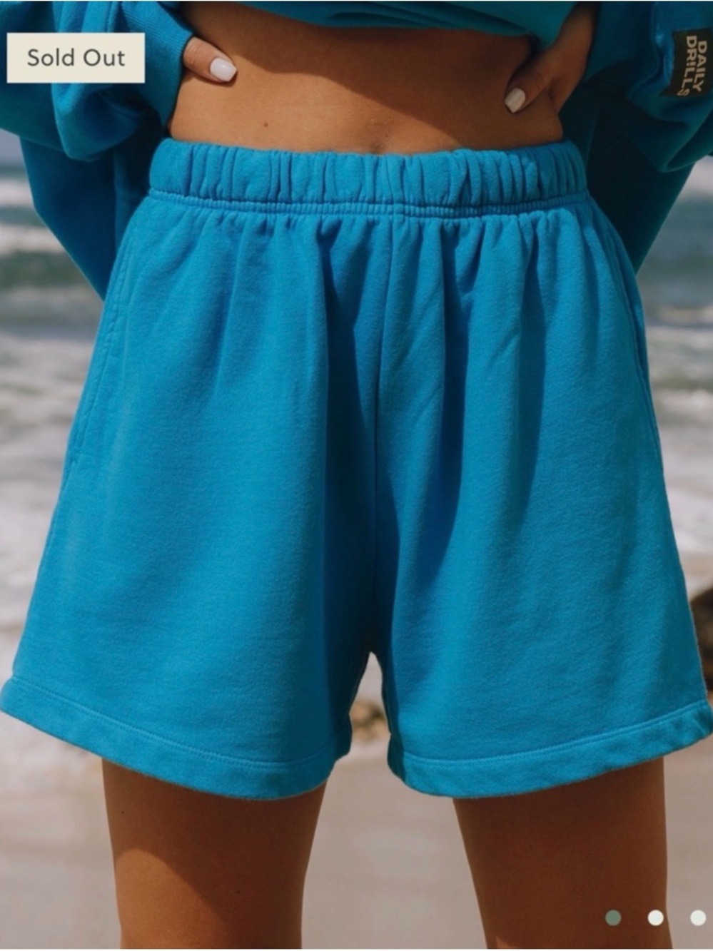 Daily Drills high rise Shorts — malibu!